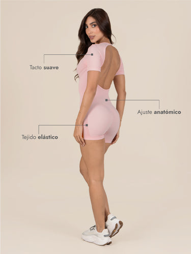 Ada Enterizo Seamless Rosa