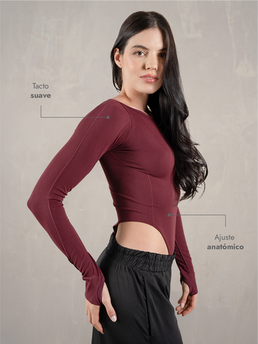 Body Sarah Seamless Vinotinto