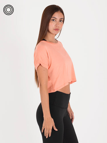 camiseta manga incluida mandarina