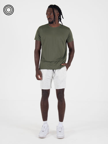 Camiseta basica hombre ibiza verde militar