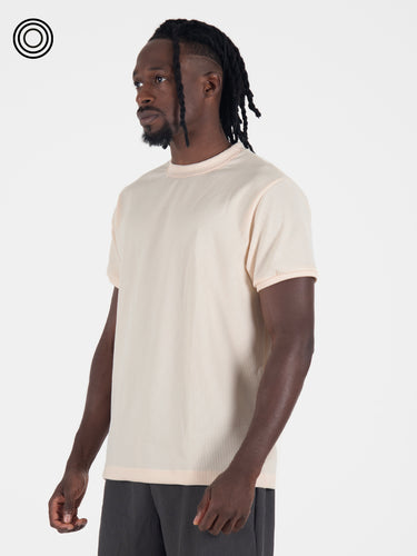 Camiseta hombre atenas slim vainilla