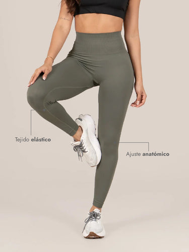 Grachi Leggins Seamless Verde Oscuro