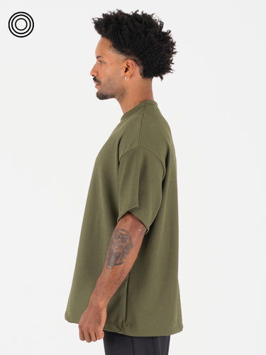 Camiseta hombre stone verde militar