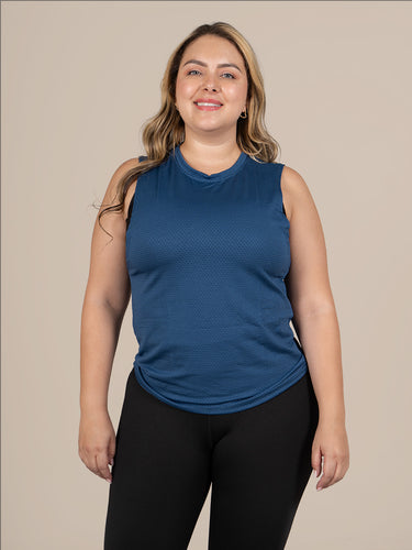 camisilla hombre panal azul rey