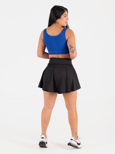 Coqueta faldashort set azul rey