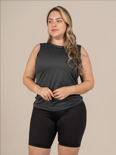 camisilla Unisex Panal Gris Oscuro