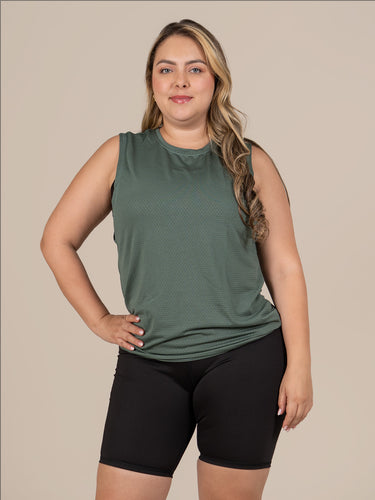 Camisilla unisex panal verde militar