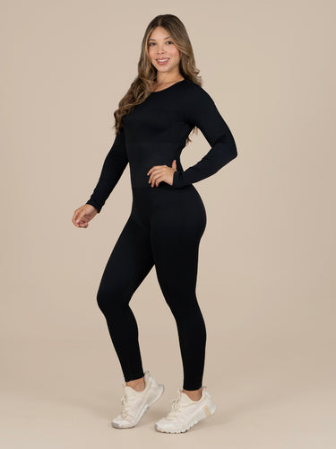 Melania enterizo seamless negro