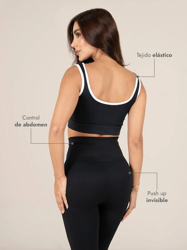 Rubi Leggins Set Seamless Negro