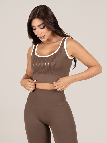 Grachi Leggins Set Seamless Cafe