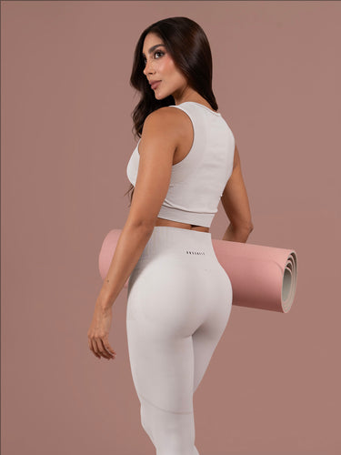 yitso leggins set seamless gris claro