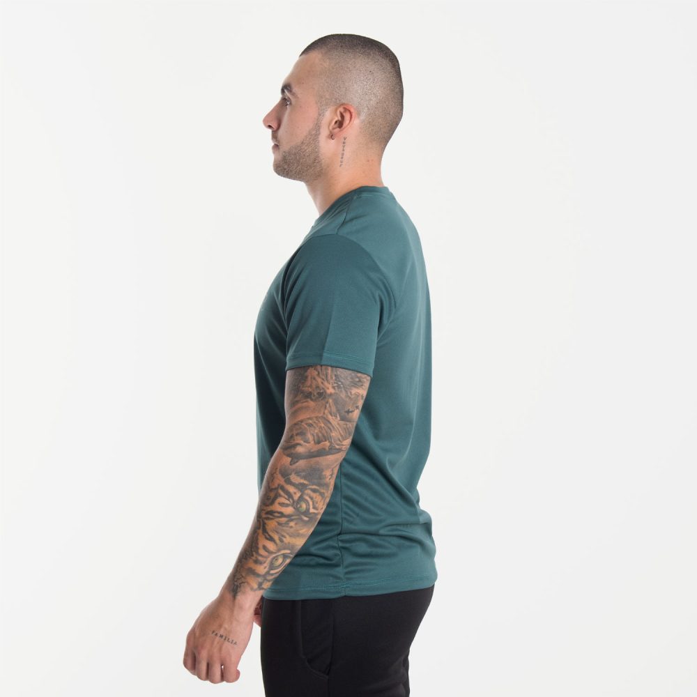 Camiseta basica hombre verde petroleo - Image 4