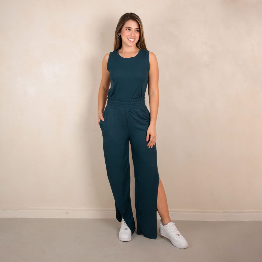 Flora pantalon petroleo - Image 2