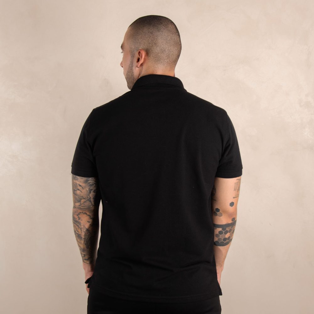 Camiseta polo negra - Image 3