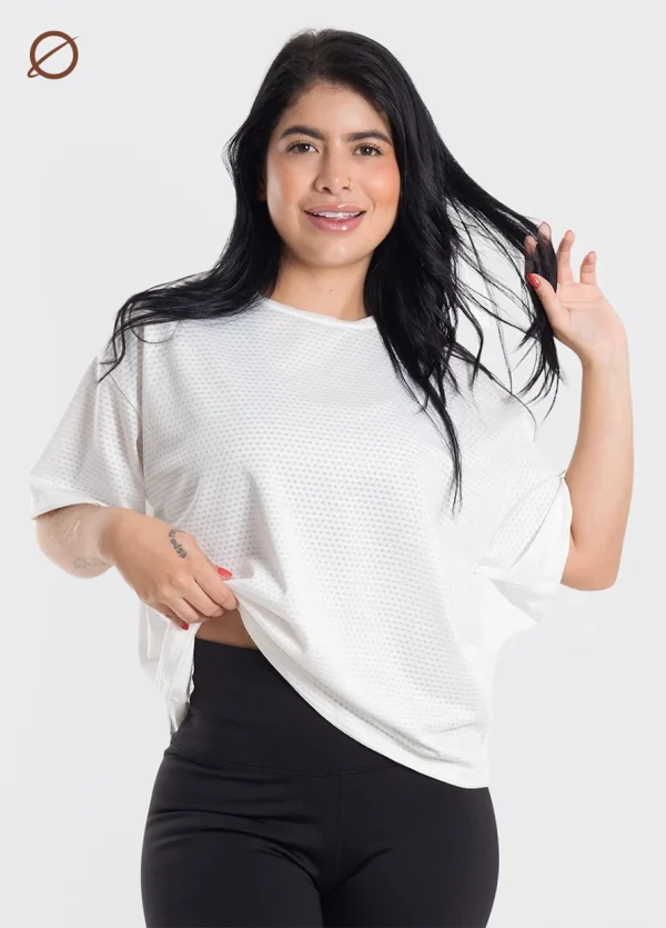Tulum Camiseta Panal Blanca