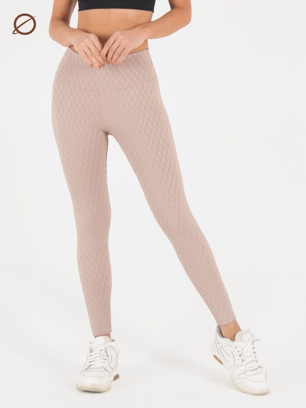 Leggins Dama Waves 3D Beige XS