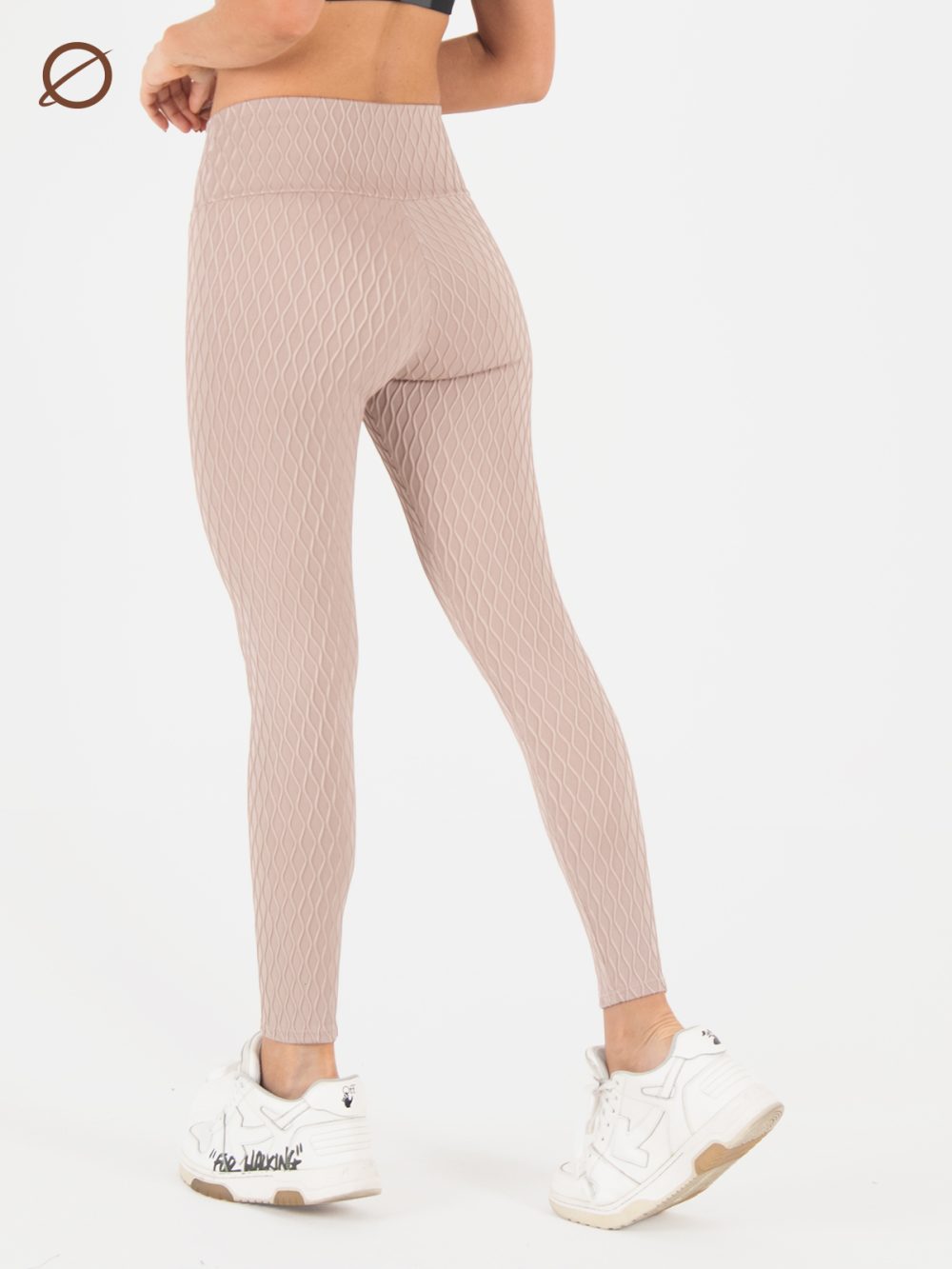Leggins Dama Waves 3D Beige XS - Image 3