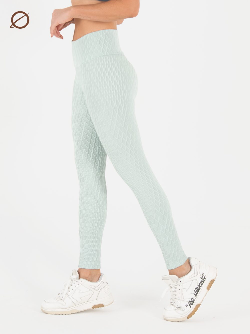 Leggins Dama Waves 3D Menta XS - Image 2