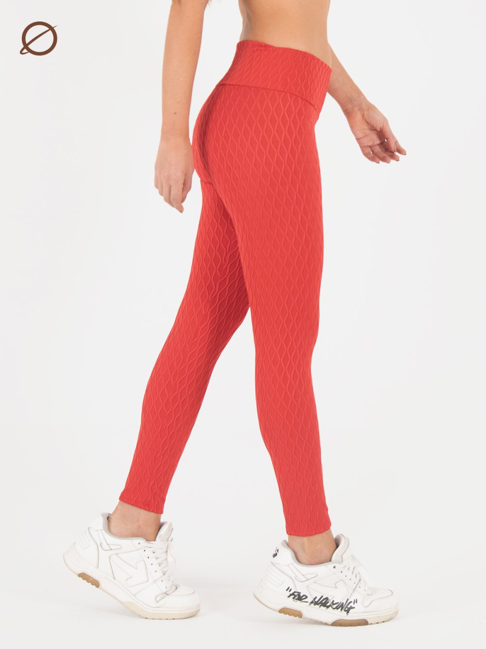Leggins Dama Waves 3D Rojo XS - Image 2
