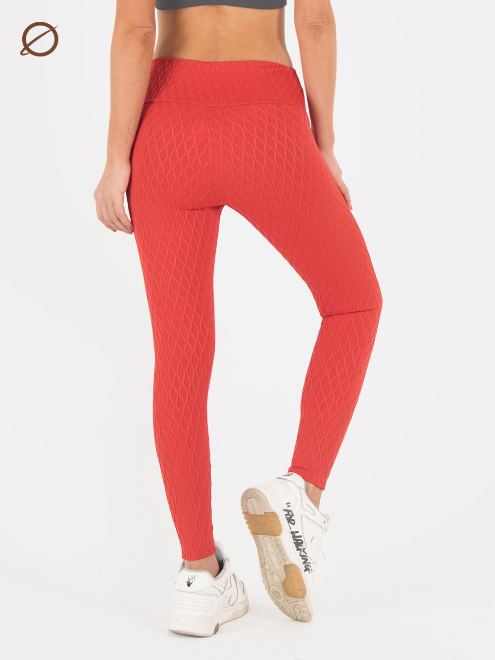 Leggins Dama Waves 3D Rojo XS - Image 3