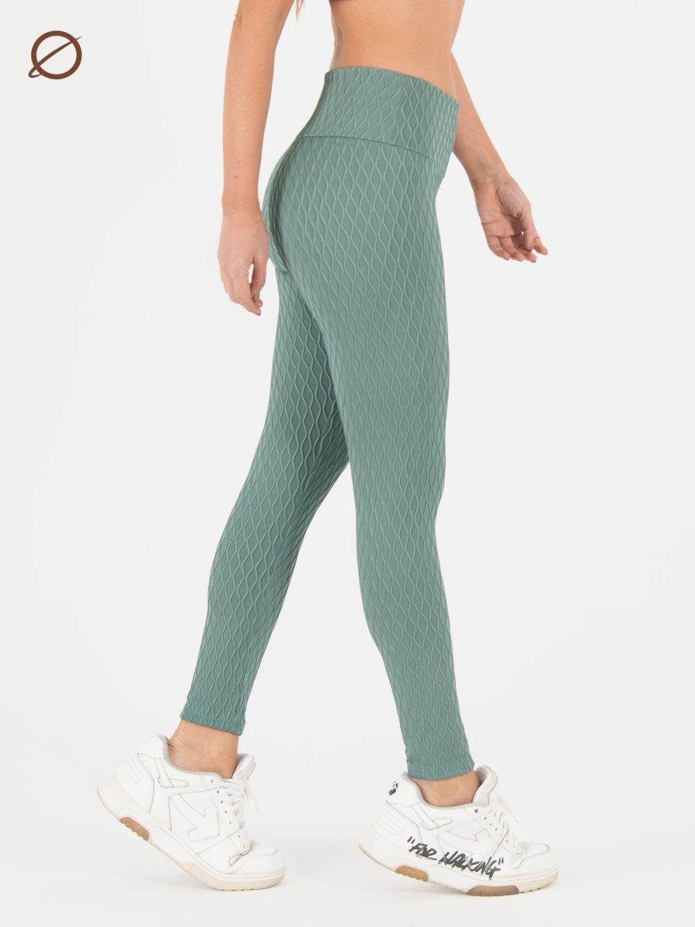 Leggins Dama Waves 3D Oliva XS - Image 2