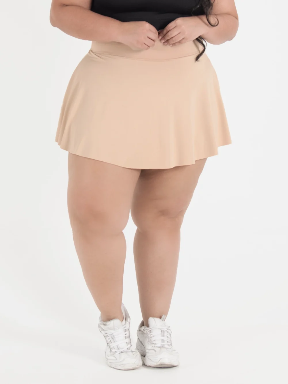 Beige faldashort plus