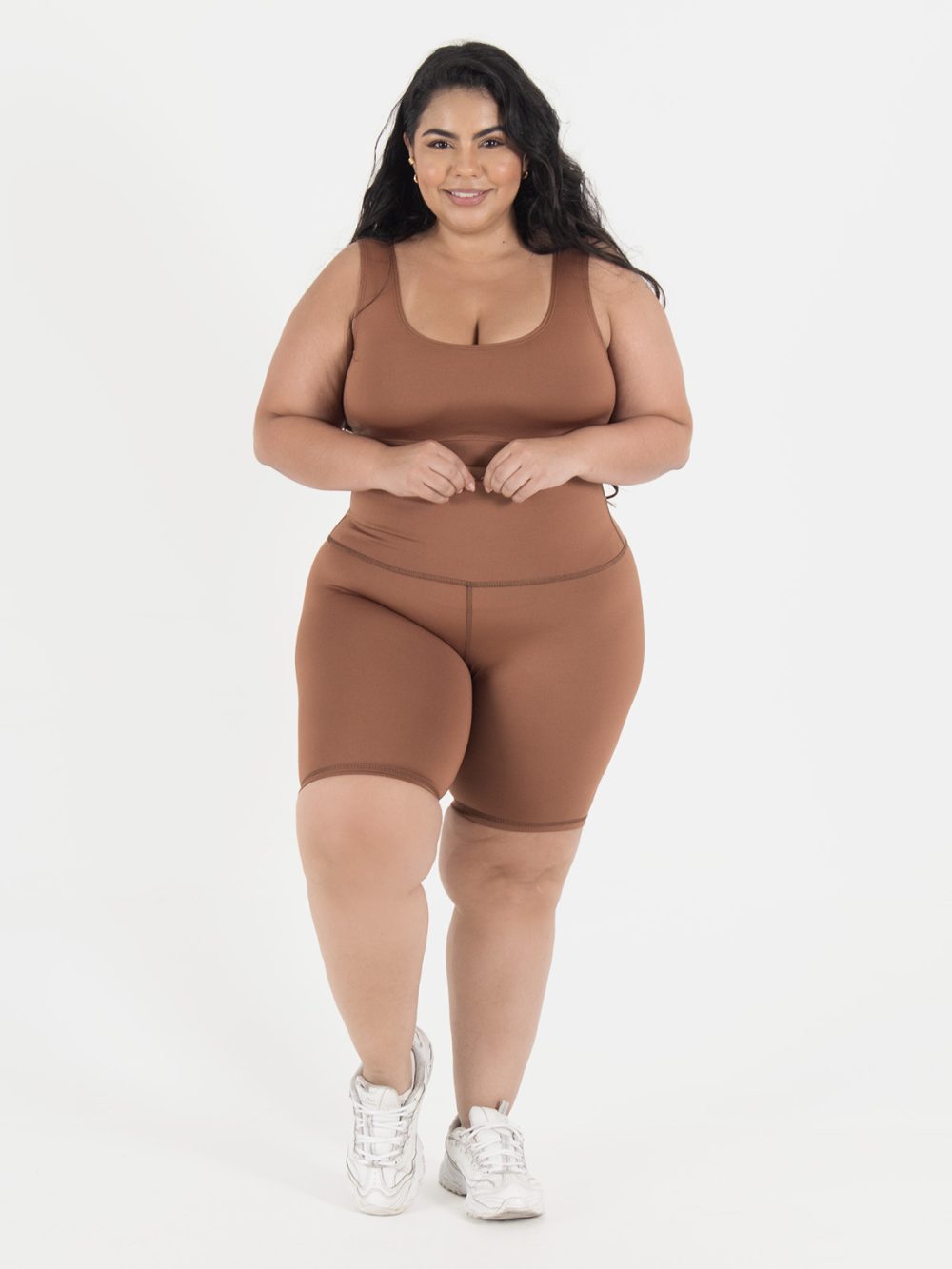 Marron biker set plus