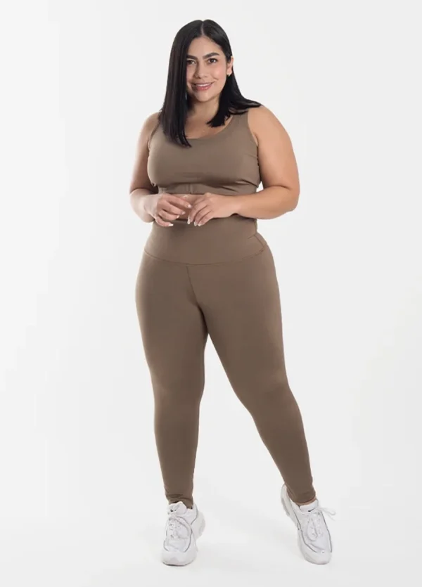 Marron leggins set plus